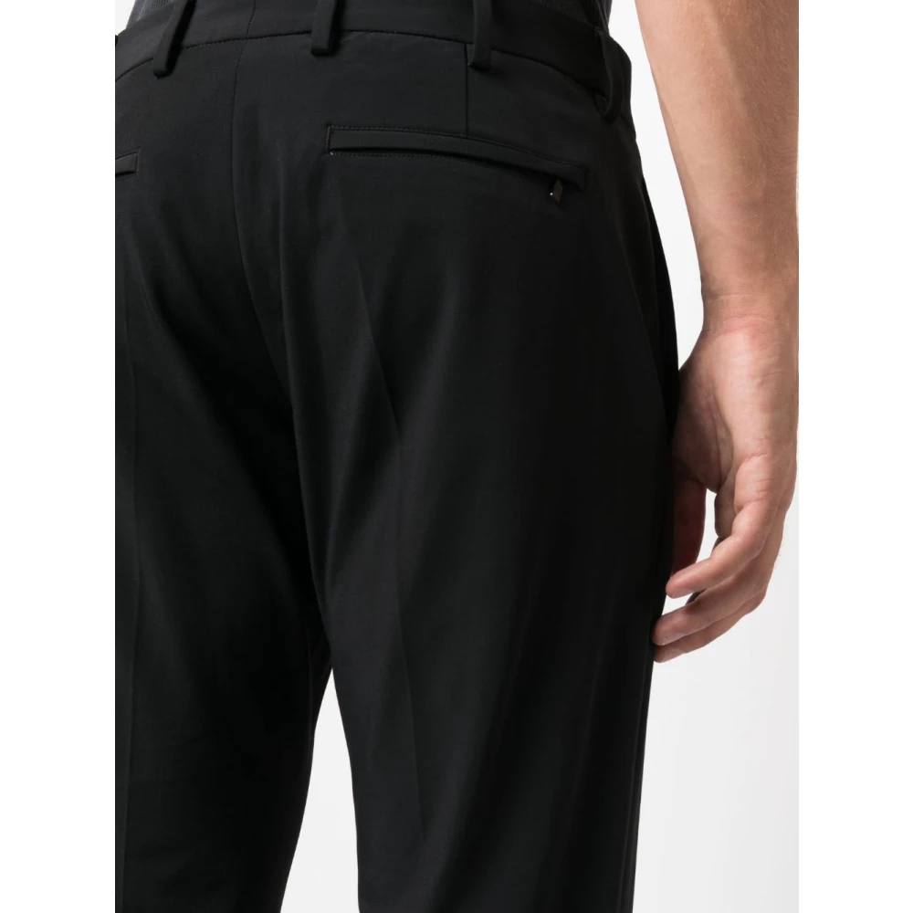 PT Torino Zwarte op maat gemaakte broek met zakken Black Heren
