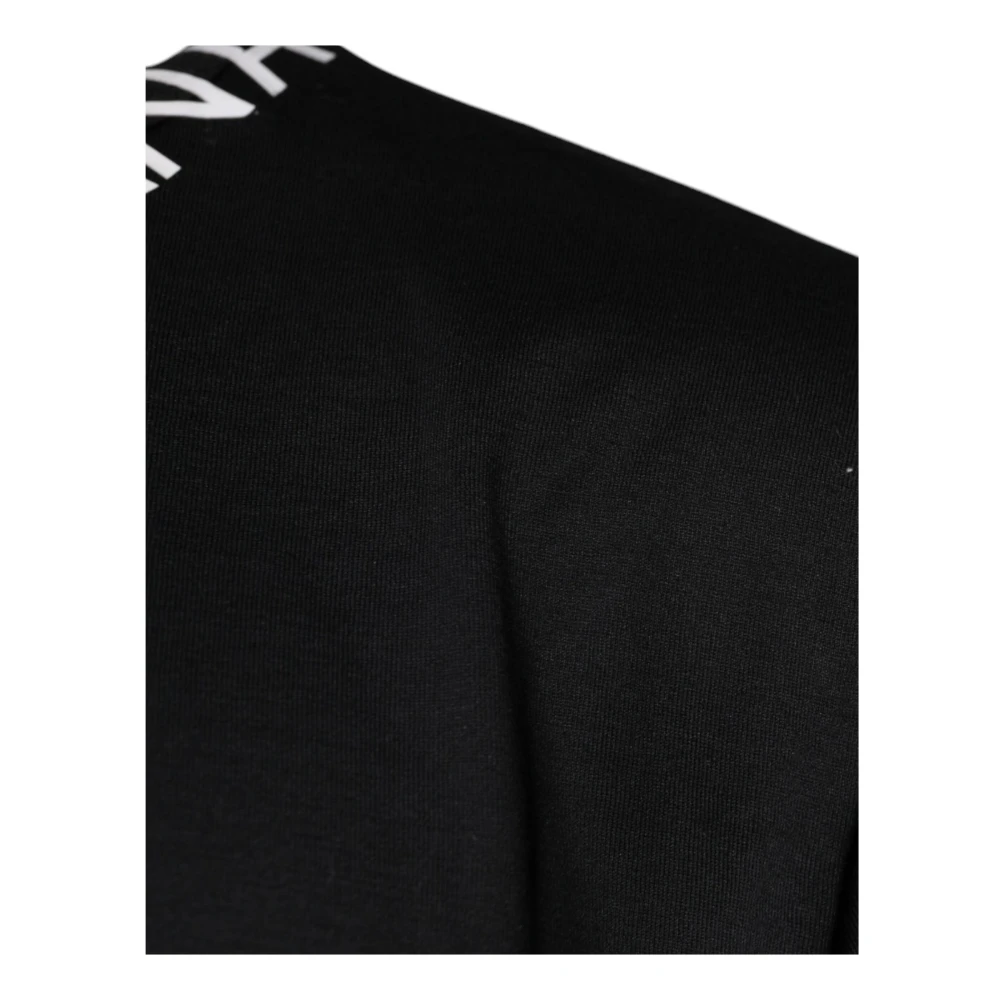Dolce & Gabbana Zwart Logo Detail Crewneck T-shirt Black Heren