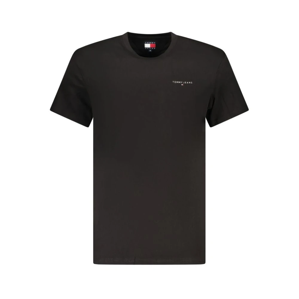 Tommy Hilfiger Men's Black T-Shirts, 2XL, Cotton T-Shirt
