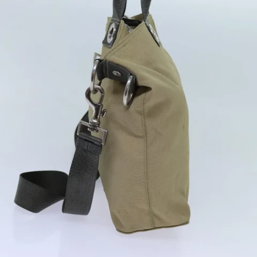 Prada Vintage Pre-owned Canvas totes Beige Dames