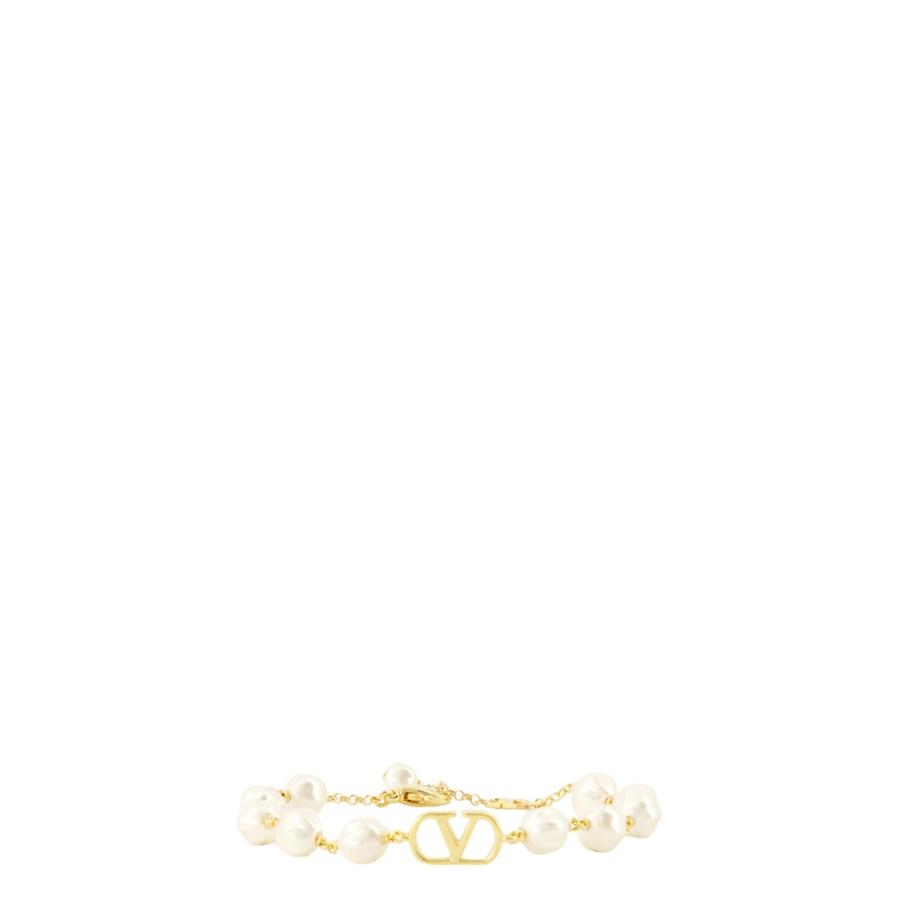 Valentino Garavani Yellow Vlogo Signature Bracelet - Female - Bracelets - S - Accessories