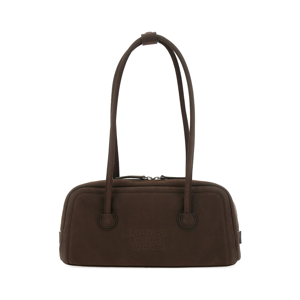 [Margesherwood ] / ☆ DRAW STRING CARGO PANTS / brown Marge Sherwood Genuine Leather Padded Soft Tote Micro Bag in
