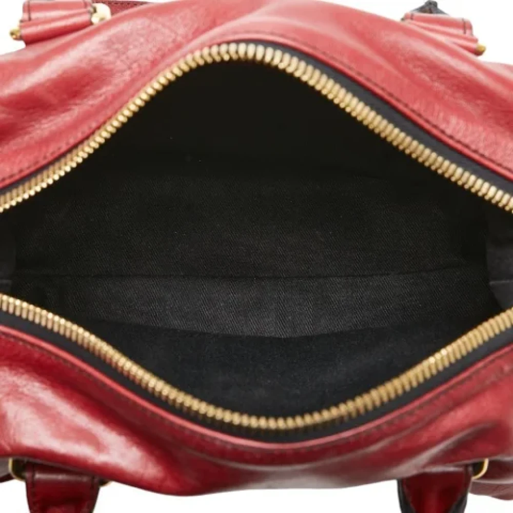 Valentino Vintage Pre-owned Leather handbags Red Dames