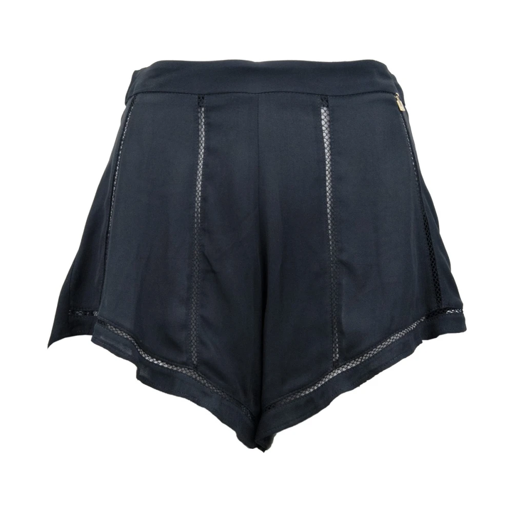 Elisabetta Franchi Gouden Rits Shorts Black Dames