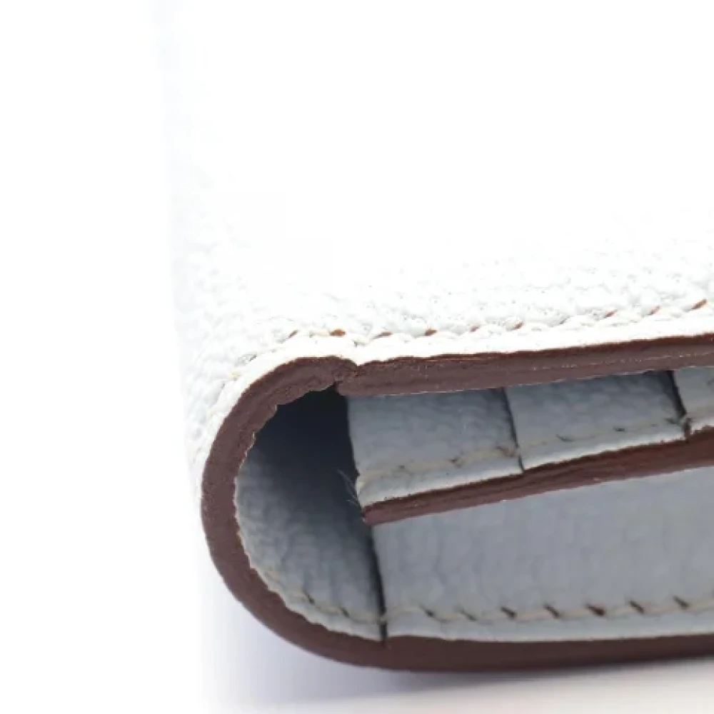 Hermès Vintage Pre-owned Leather wallets Blue Dames