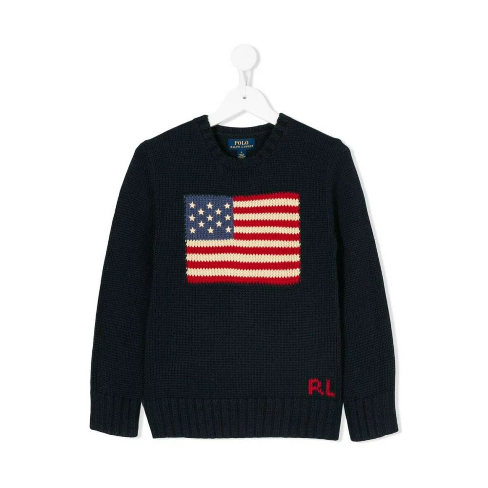 Polo Ralph Lauren Barn USA Flag Bomullströja Blue, Pojke