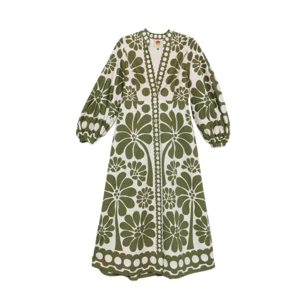 Farm Rio Women's Green Palermo Maxi Dress - Maxi Dresses - Xs - Dresses