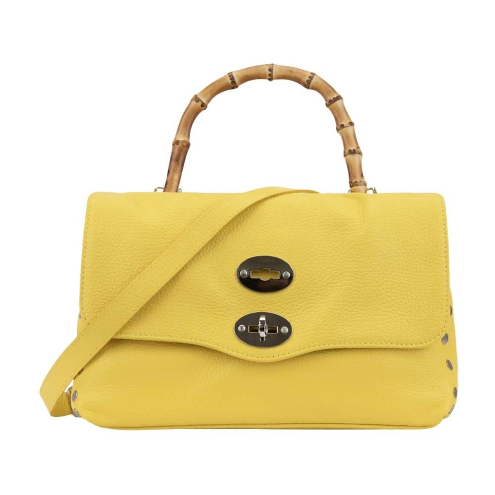 Zanellato Women's Yellow Grained Leather Shoulder Bag - Handbags - One Size - Bags