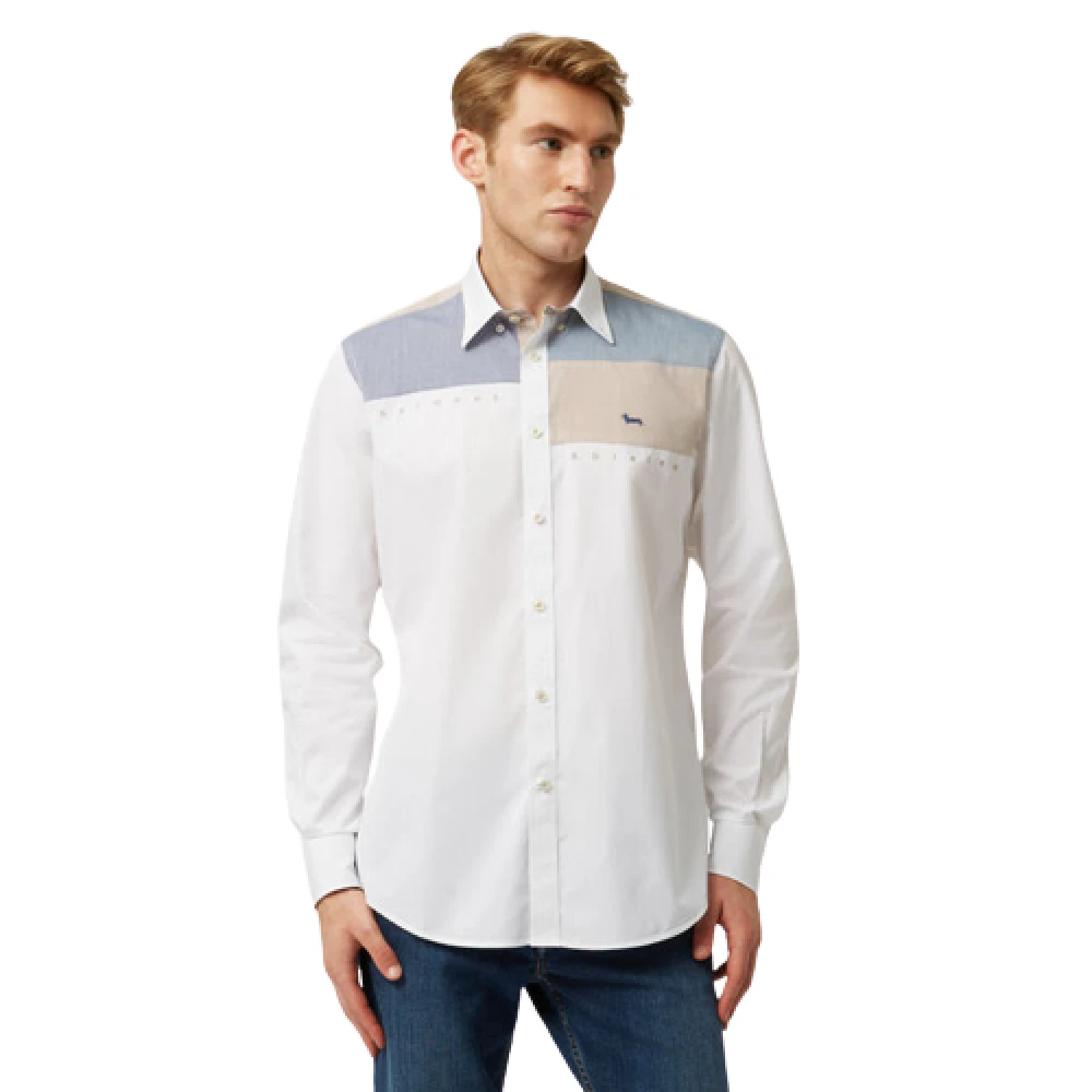 Harmont & Blaine Heren Wit Patch Overhemd White Heren