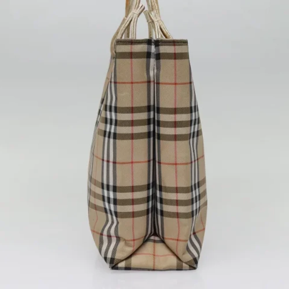 Burberry Vintage Pre-owned Canvas handbags Beige Dames