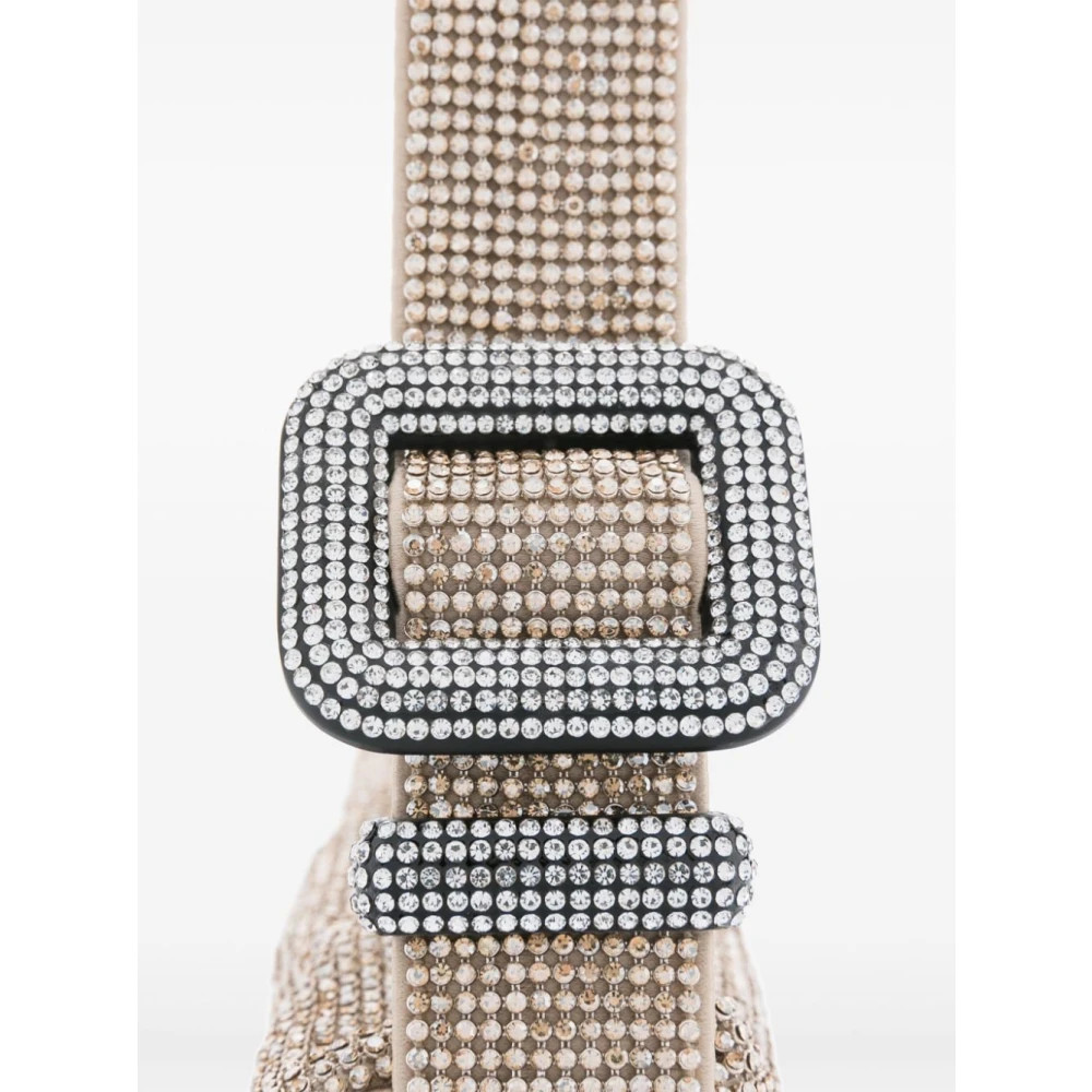 Benedetta Bruzziches Luxe Kristal Schoudertas Poeder Pink Dames