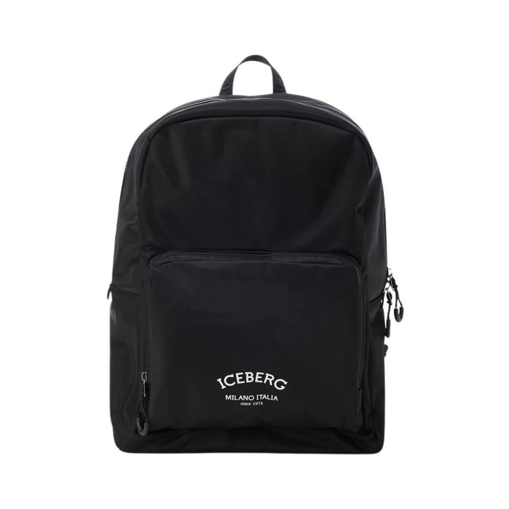 Iceberg Rugzak met institutioneel -logo Black Heren