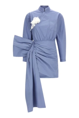 Cotton Tie Side Mini Dress