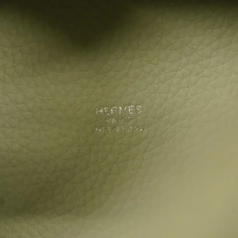 Hermès Vintage Pre-owned Fabric handbags Green Dames