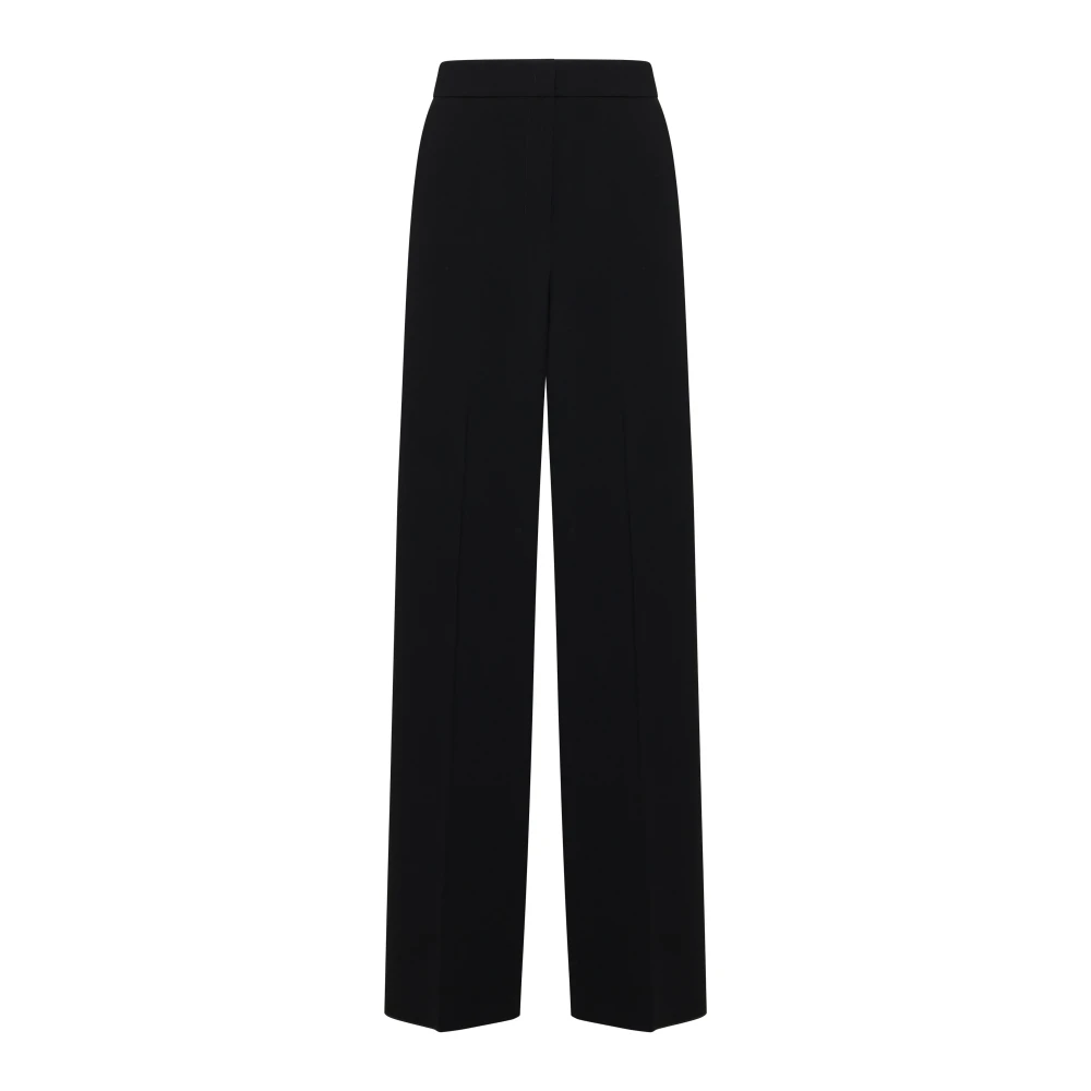Max Mara Elegante Zwarte Straight Leg Broek Black Dames