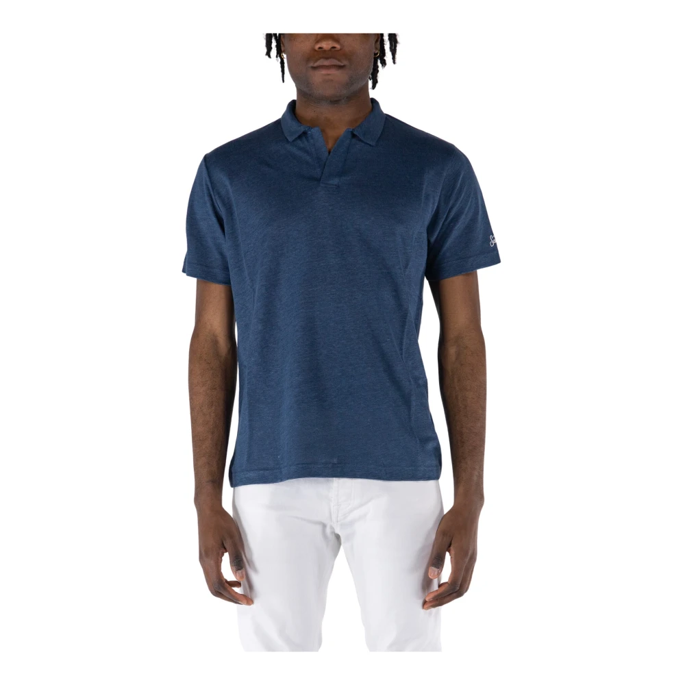 MC2 Saint Barth Klassieke Polo Shirt Blue Heren