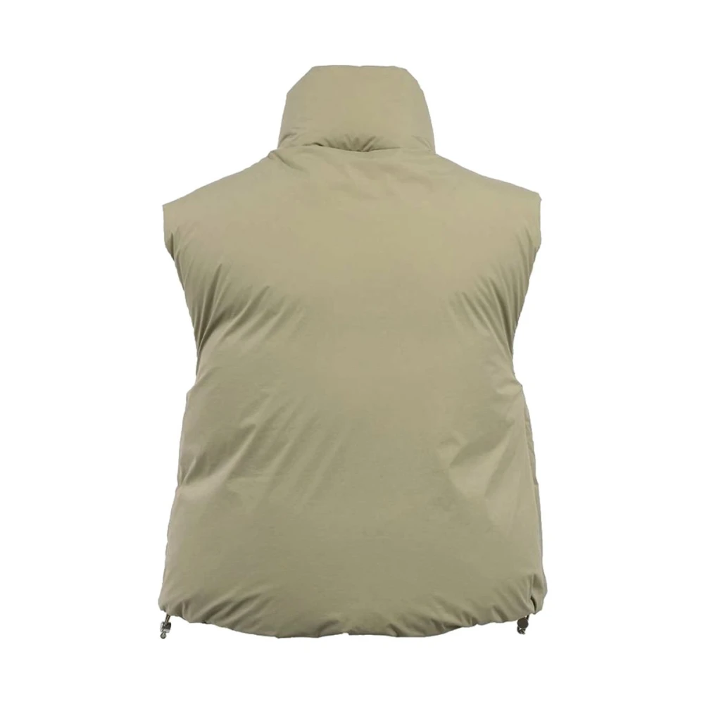 Moose Knuckles Gewatteerde Nylonvest met Rits Green Dames