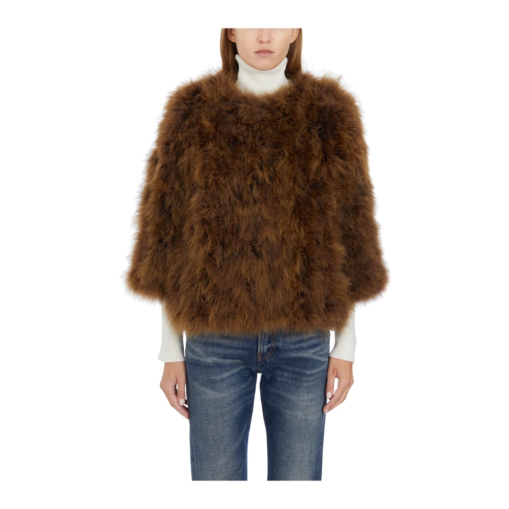 Giorgio Brato Korte Pufferjas met Veren Green Dames