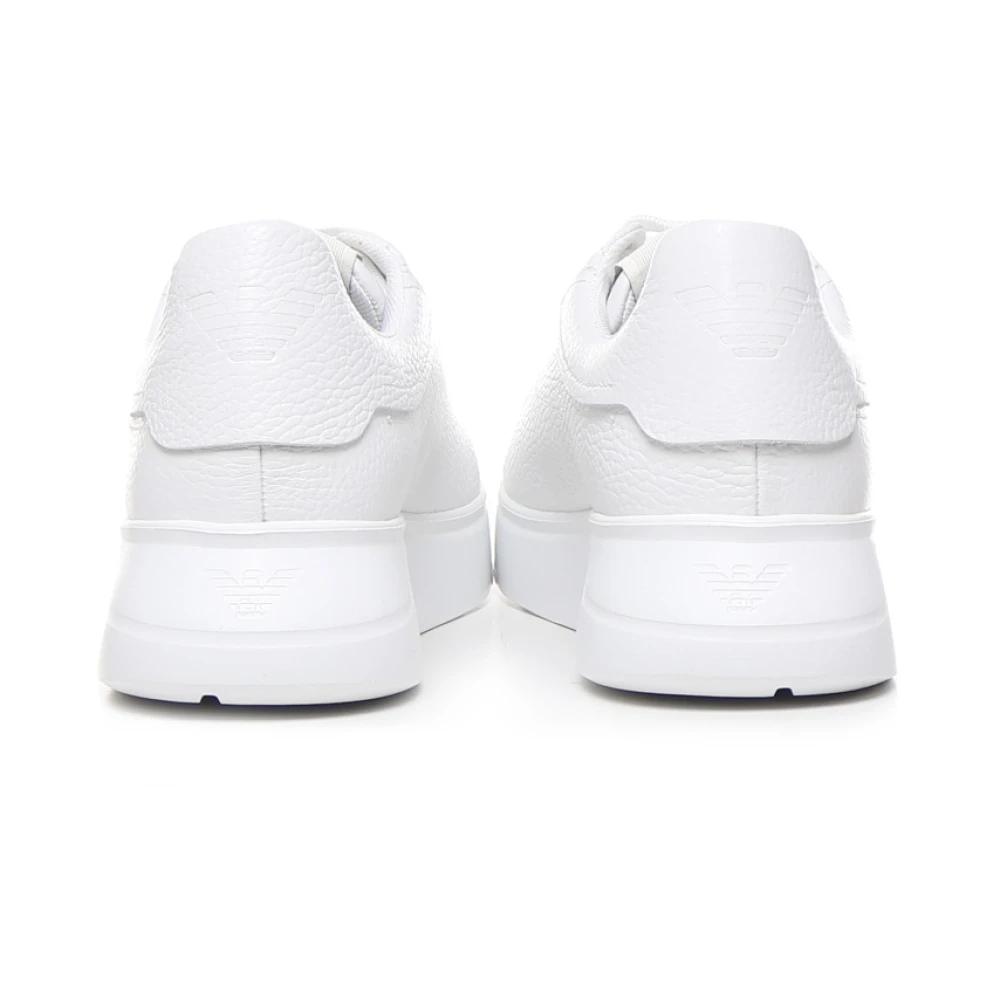 Emporio Armani Witte Logo Sneakers White Heren