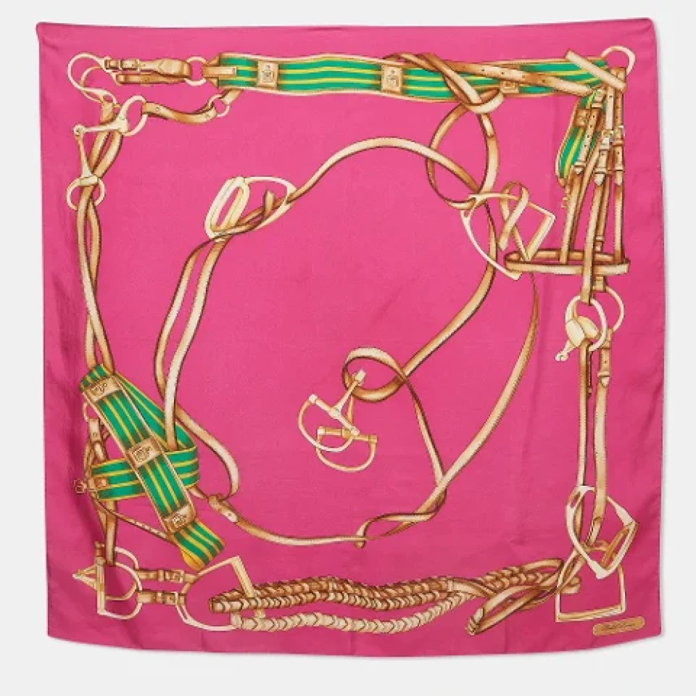Ralph Lauren Pre-owned Silk scarves Pink Dames