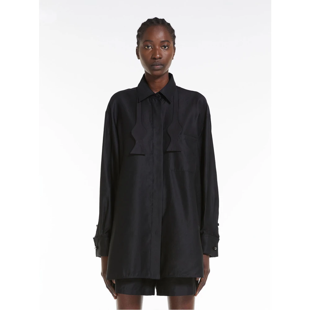 Max Mara Zwarte Marea Stijlvolle Jurk Black Dames