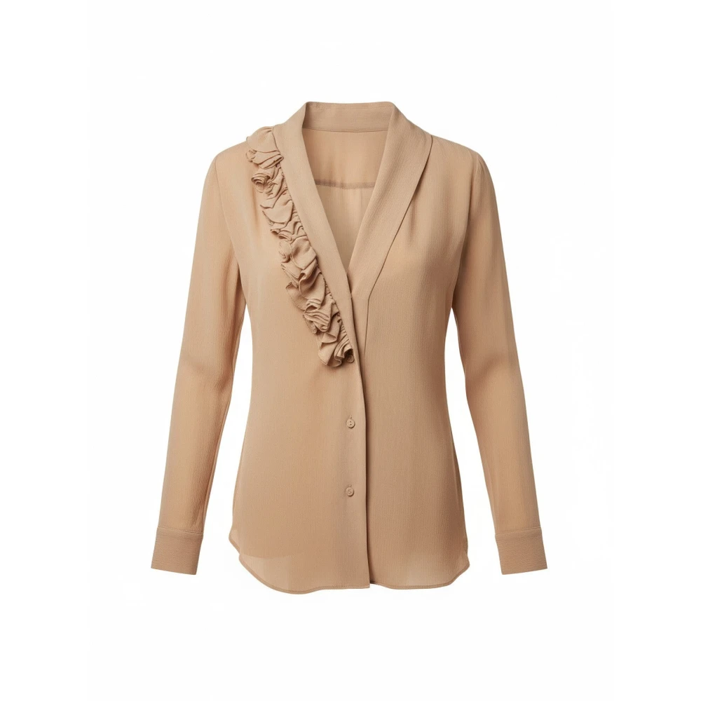 Alberta Ferretti Women's Pink Camicie Poliestere - Shirts - M - Blouses & Shirts
