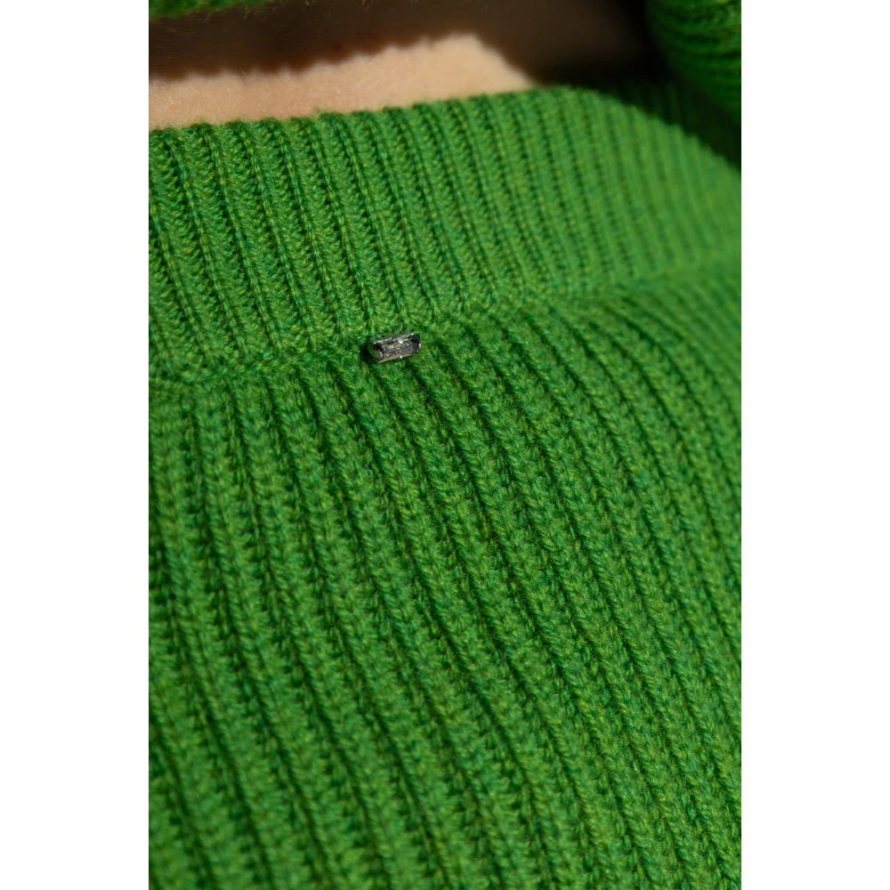 SPORTMAX Geribbelde rok Teiera Green Dames