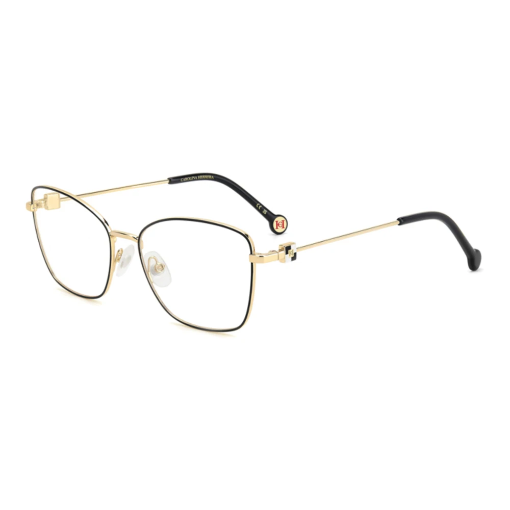 Carolina Herrera Mat Zwart Goud Brilmontuur Yellow Unisex