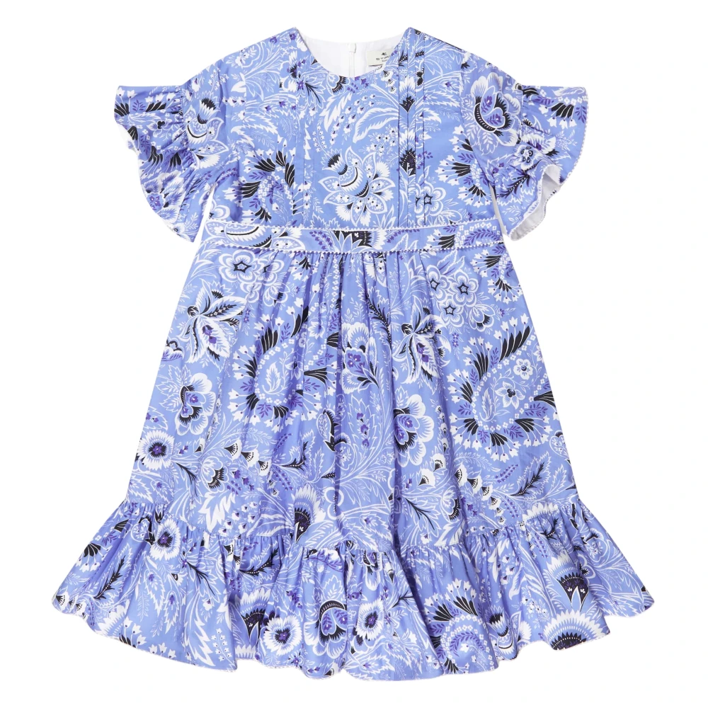Etro Girls Blue Floral Paisley Dress - Dresses - 8 Y - Kids