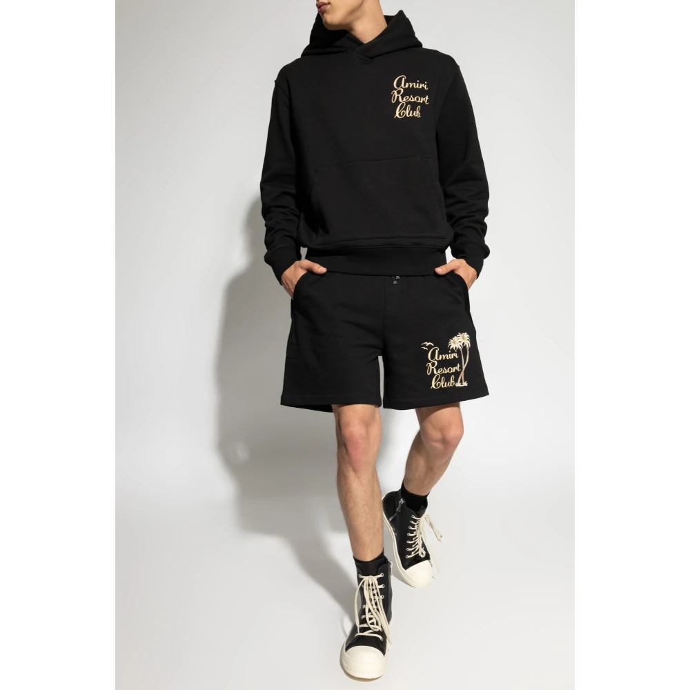 Amiri Sweatshirt met logo Black Heren