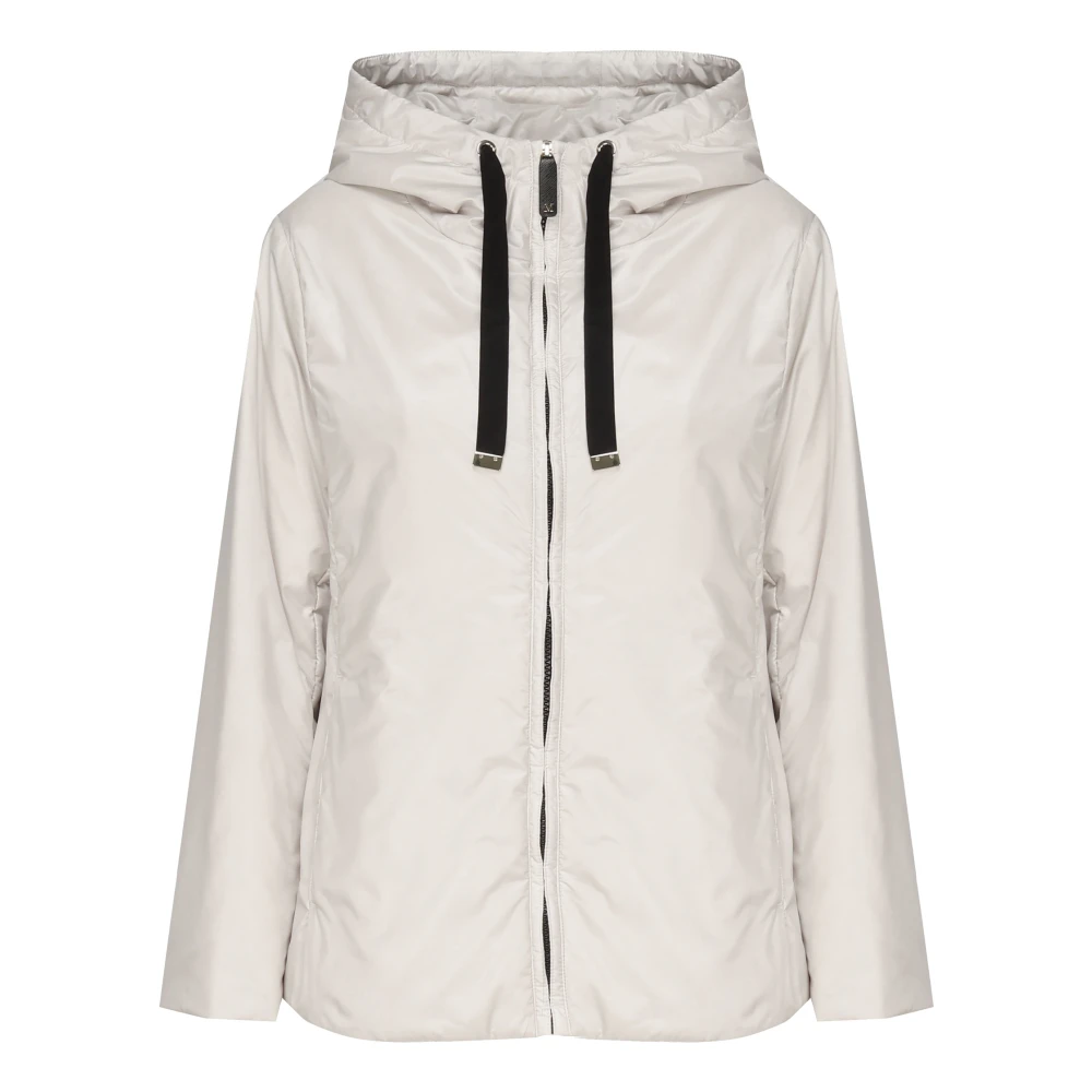 Max Mara Beige Waterdichte Jas met Aangepaste Capuchon Beige Dames