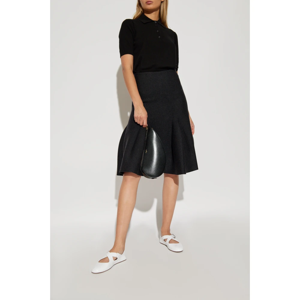 Alaïa Wol Rok Gray Dames