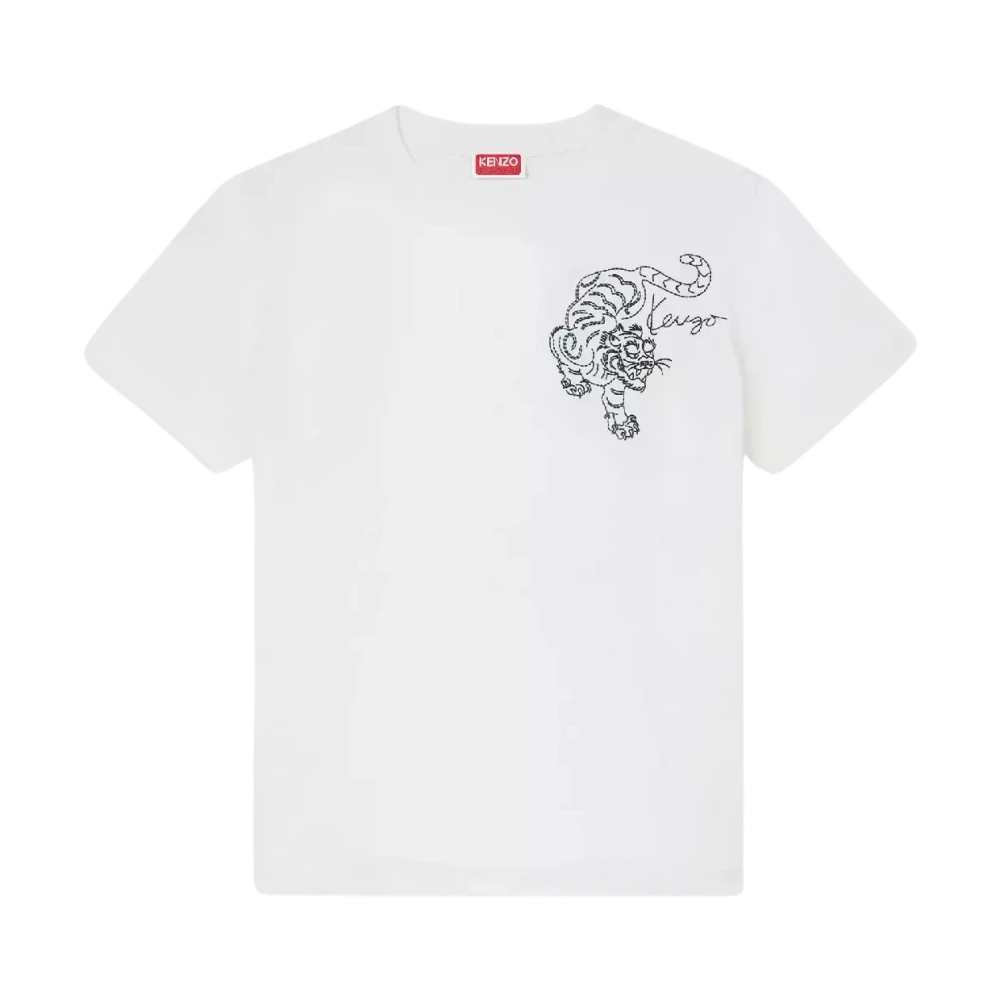 Kenzo Donna Bianco Top, S, New,