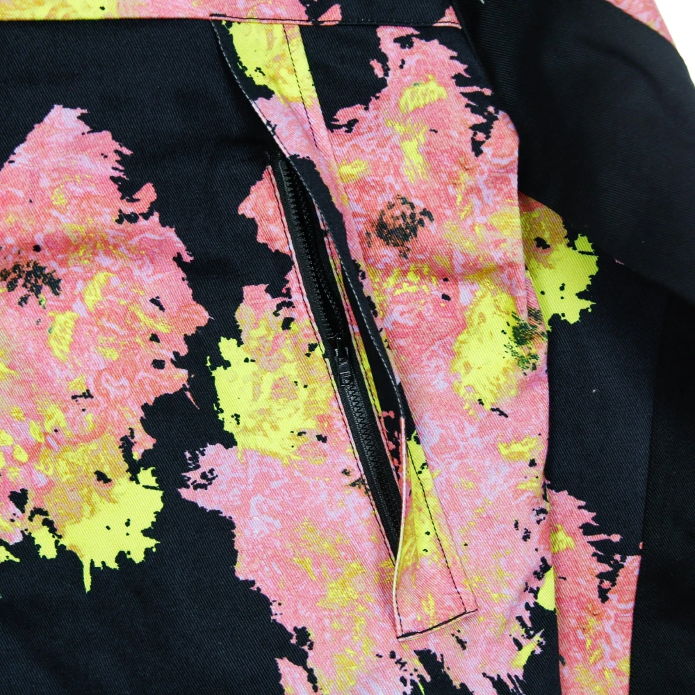 Iuter Zwarte Allover Proefjas met Verstelbare Capuchon Multicolor Heren