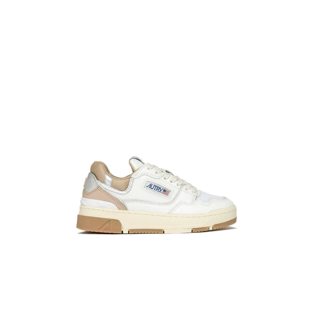 Autry Women's White Leather Low Top Sneakers