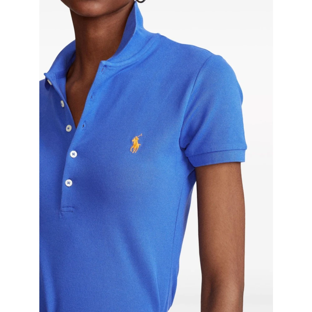 Ralph Lauren Iris Blue Julie Polo Shirt Blue Dames