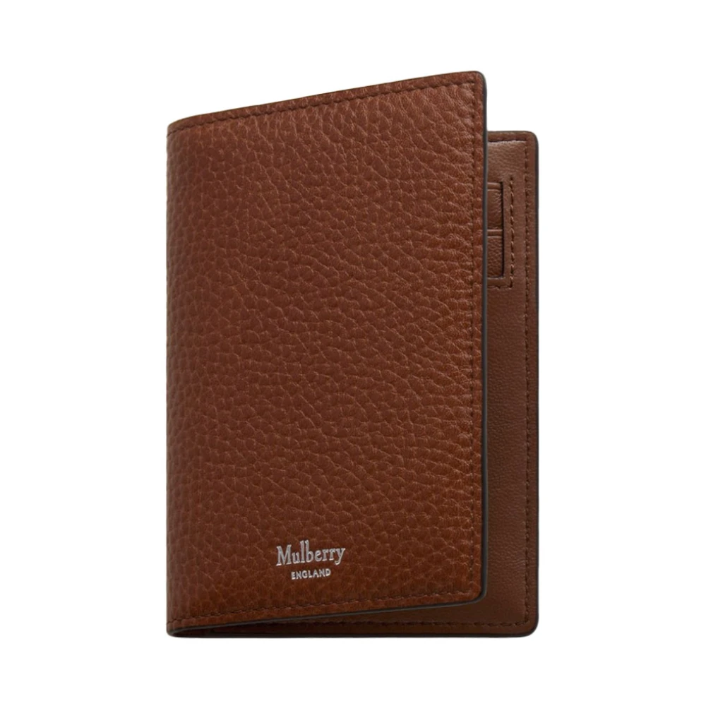 Mulberry Verticale Kaarthouder Oak Two Tone Small Classic Grain Brown Heren
