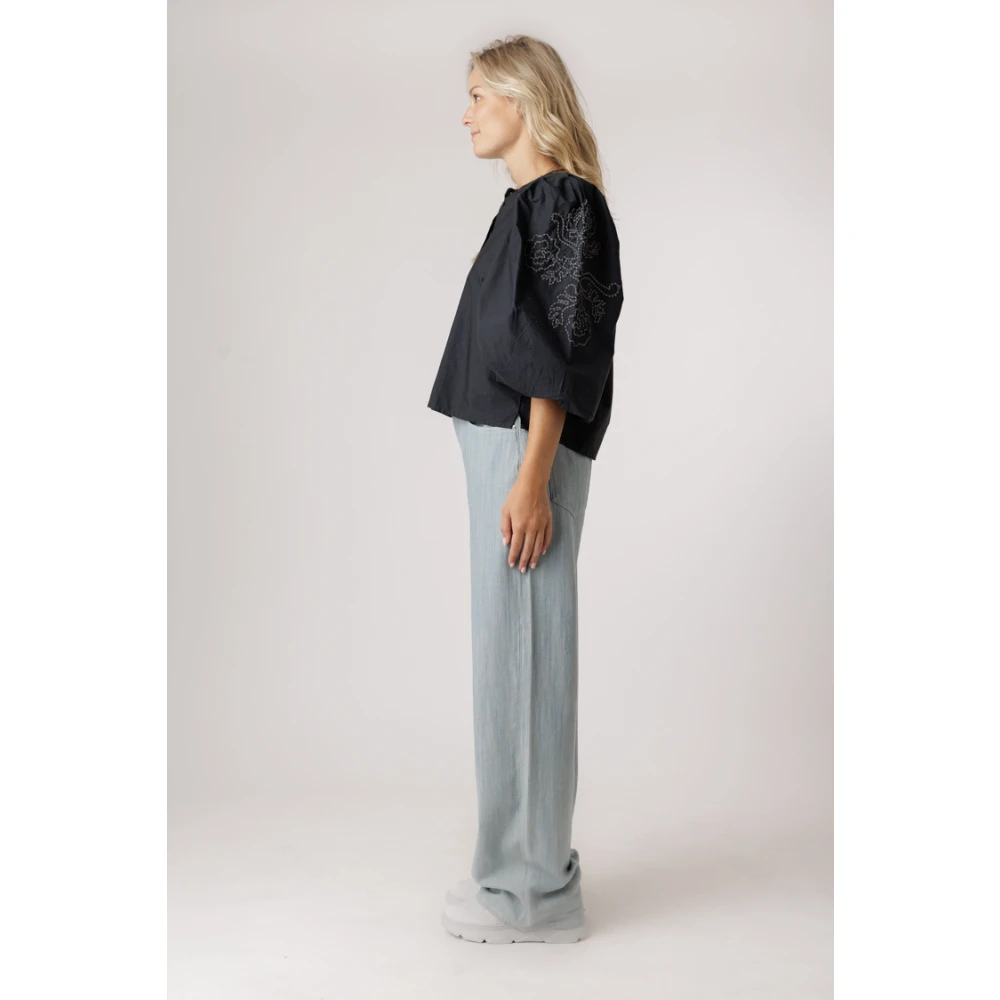 Samsøe Breeze Blue Loose Fit Jeans Blue Dames