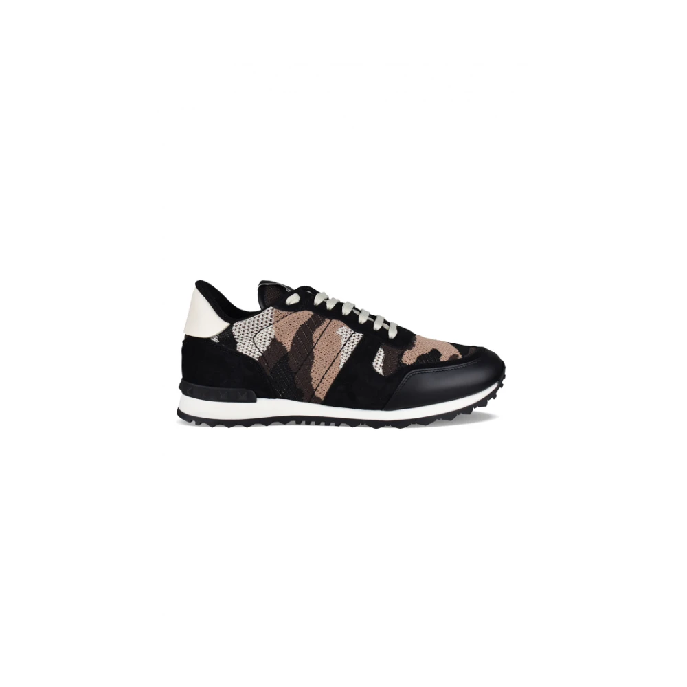 Valentino Garavani Rockrunner Camouflage Sneaker Heren Schoenen Zwart