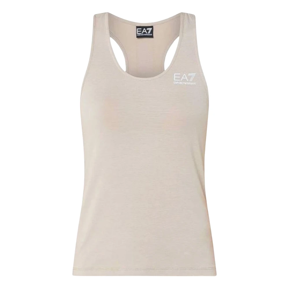 Emporio Armani Ea7 Mujer Beige - Sleeveless Tops - Tops - L