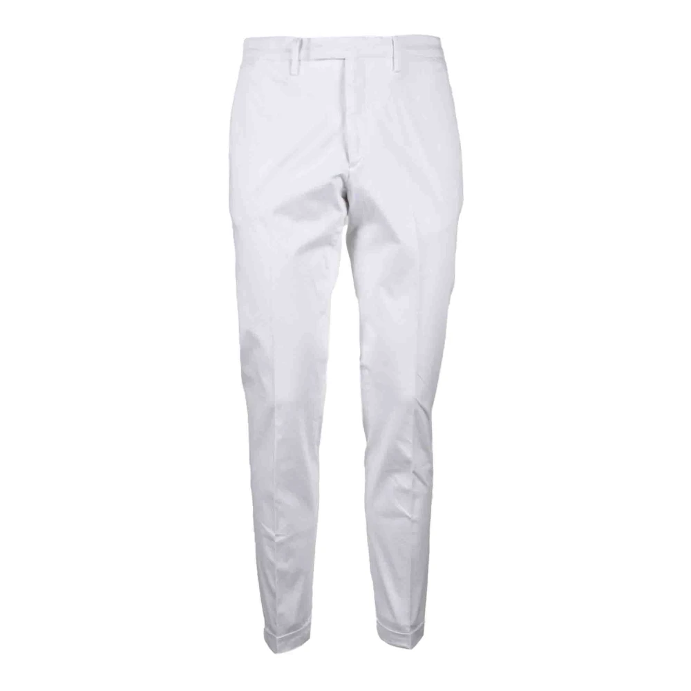 Michael Coal Katoen Elastaan Broek White Heren