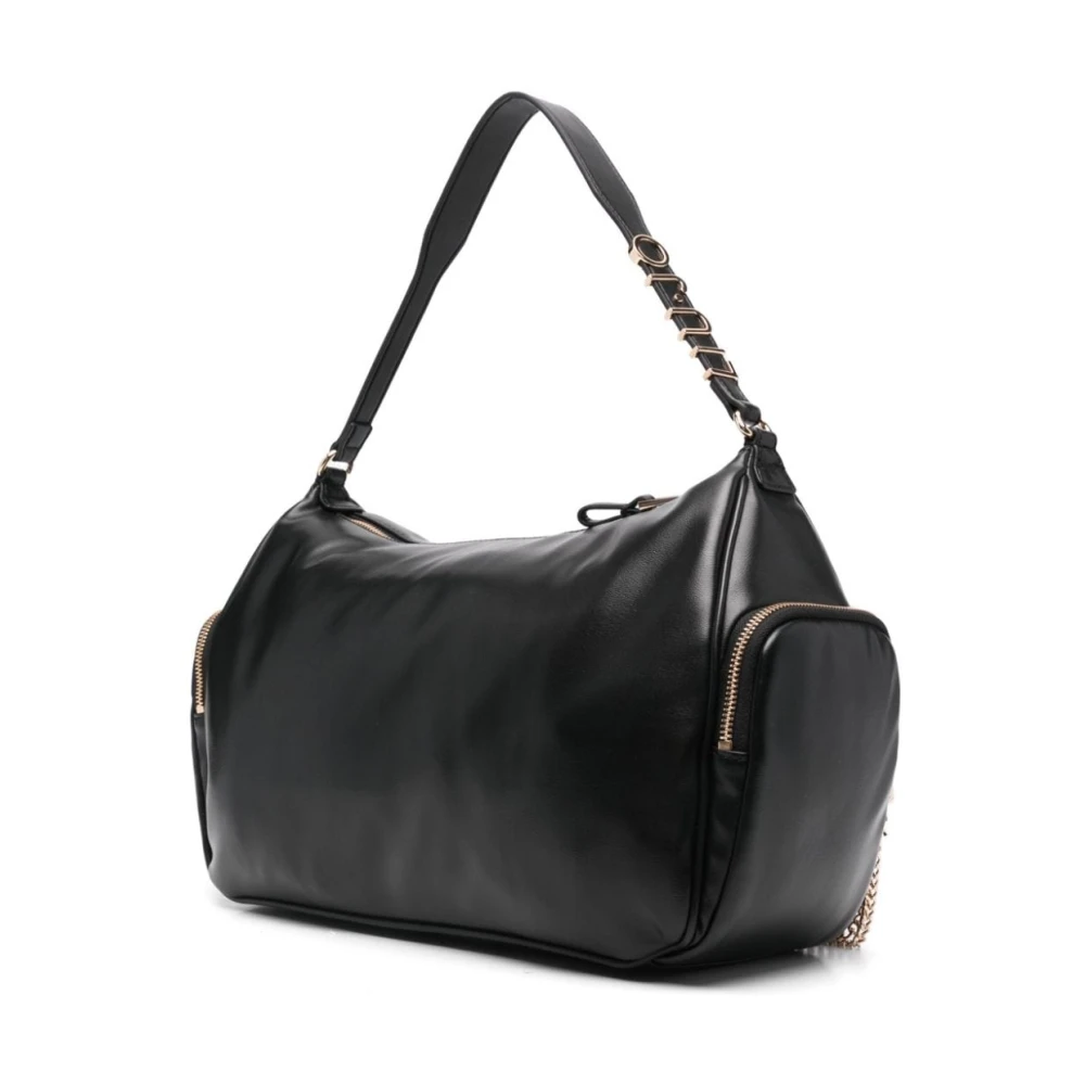 Liu Jo Zwarte Schoudertas met Ritszakken Black Dames