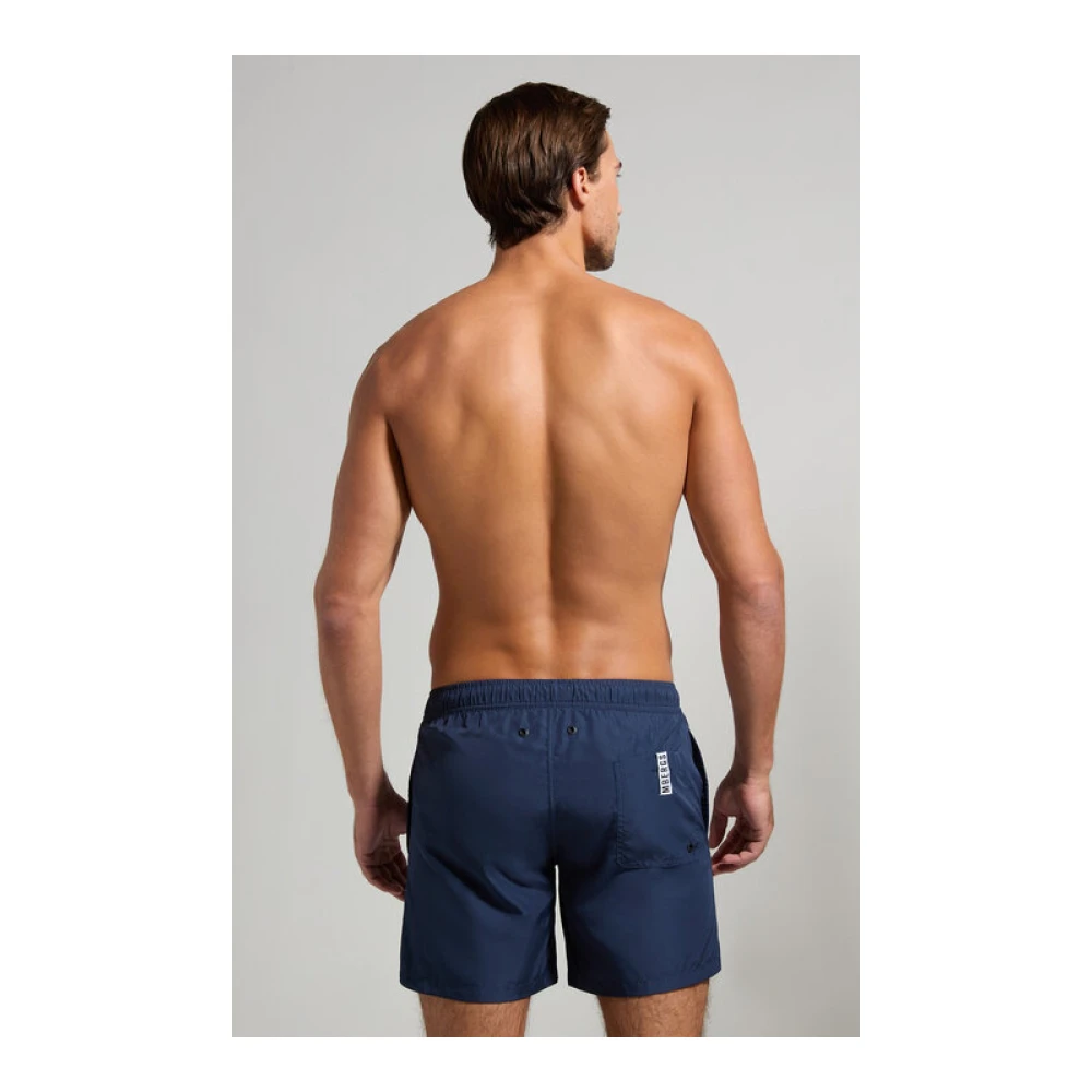 Bikkembergs Blauwe Logo Zwembroek Blue Heren