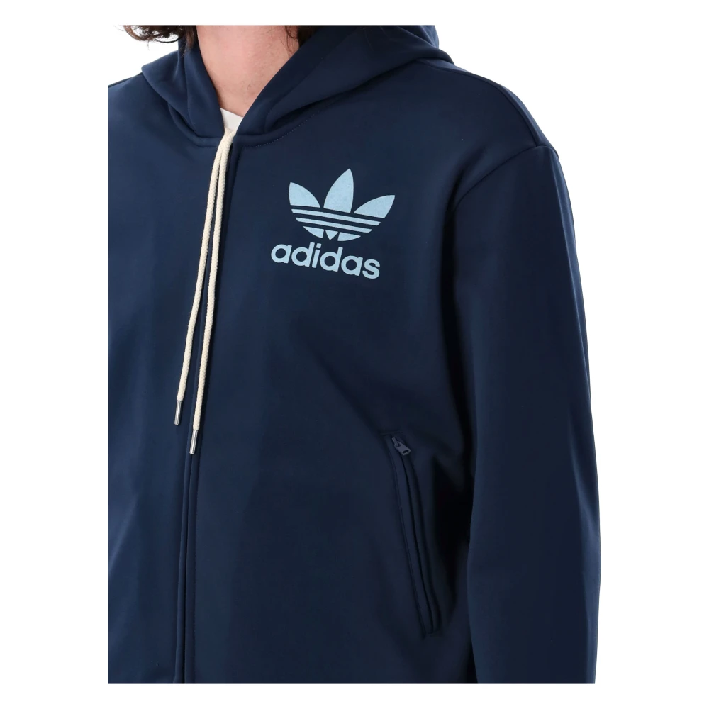 Adidas Navy Gebreide kleding WB Track Hoodie Blue Heren