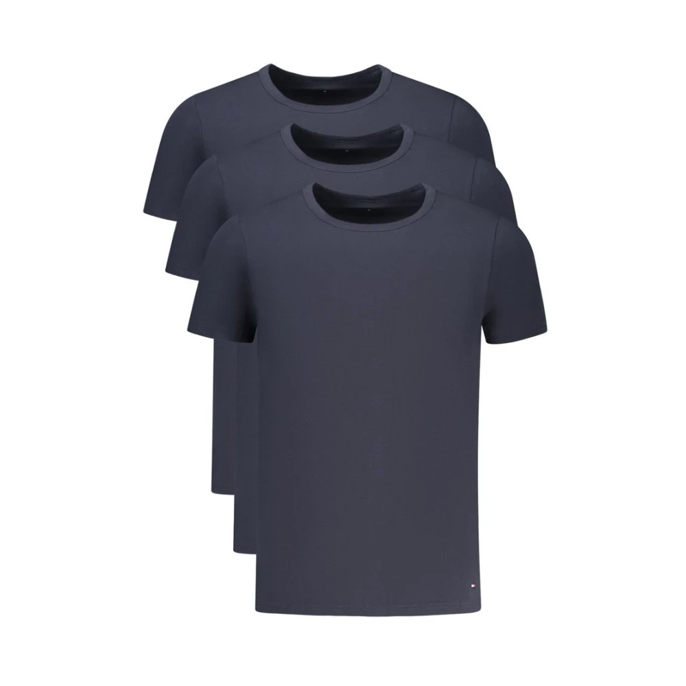 Tommy Hilfiger , T-Shirts, Male, Blue, S, Blu Cotton T-Shirt