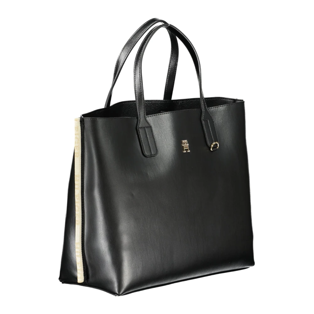 Tommy Hilfiger Zwarte Dameshandtas met Verstelbare Band Black Dames
