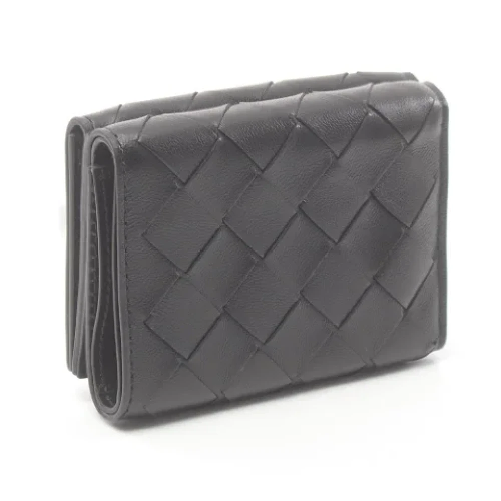 Bottega Veneta Vintage Pre-owned Fabric wallets Black Dames