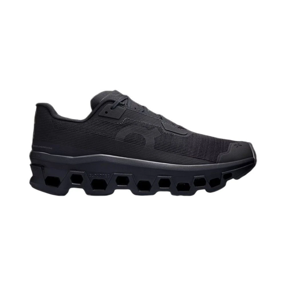 On Running Men's Black Running Shoes, 8 1/2 Uk, Cloudmonster