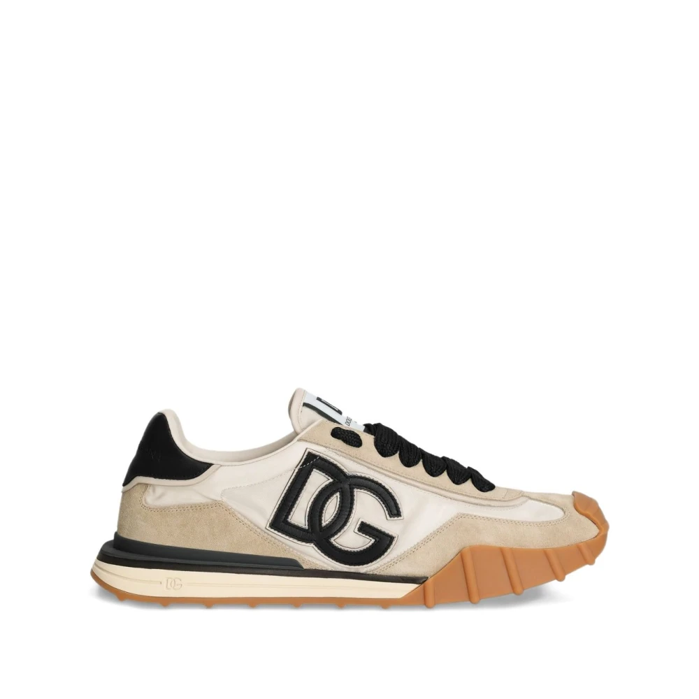 Dolce & Gabbana Men's Multicolor Sneakers, 9 Uk, Athletic Fabric Trainers