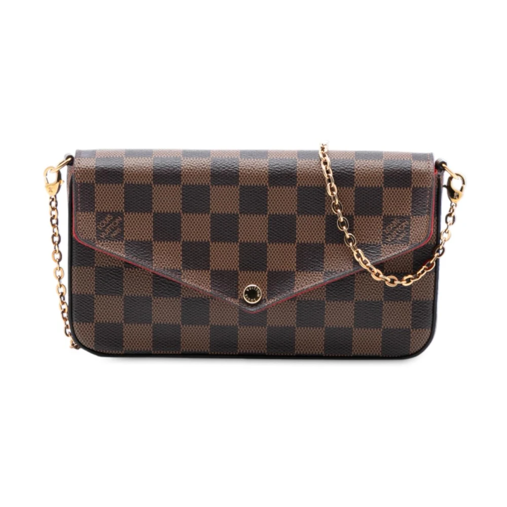 Louis Vuitton Vintage Women's Brown Pre-Owned Wallet On Chain